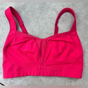 Lululemon Athletica Pink Sports Bra with Supportive Straps.  size L